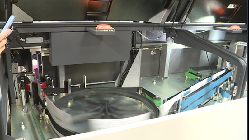 New ballot processing machine at Washoe County Registrar's Office