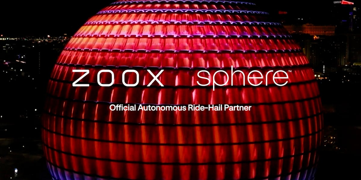 Zoox to provide dedicated robotaxi pick-up, drop-off zone at Las Vegas Sphere Zoox to provide dedicated robotaxi pick-up, drop-off zone at Las Vegas Sphere