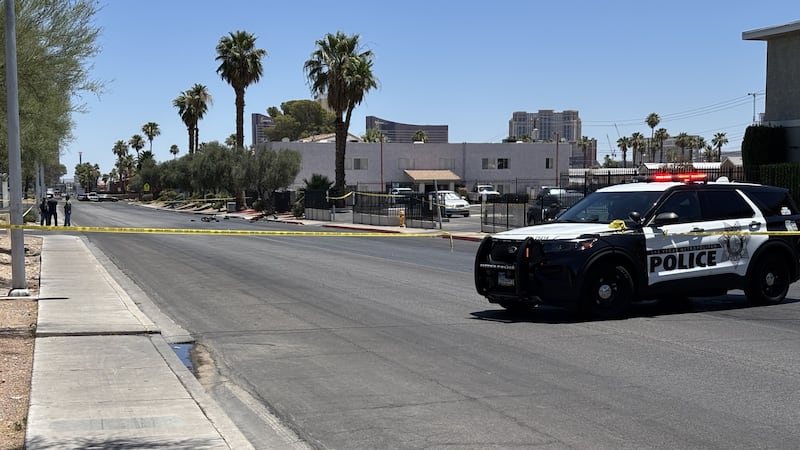 Police respond to shooting near Valley View and Desert Inn on Wednesday, June 10, 2026.