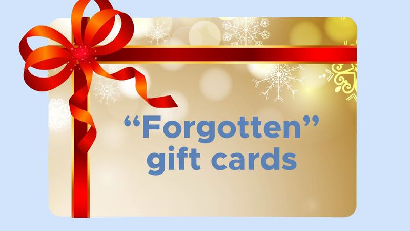 Many people have “forgotten” money in gift cards and credits