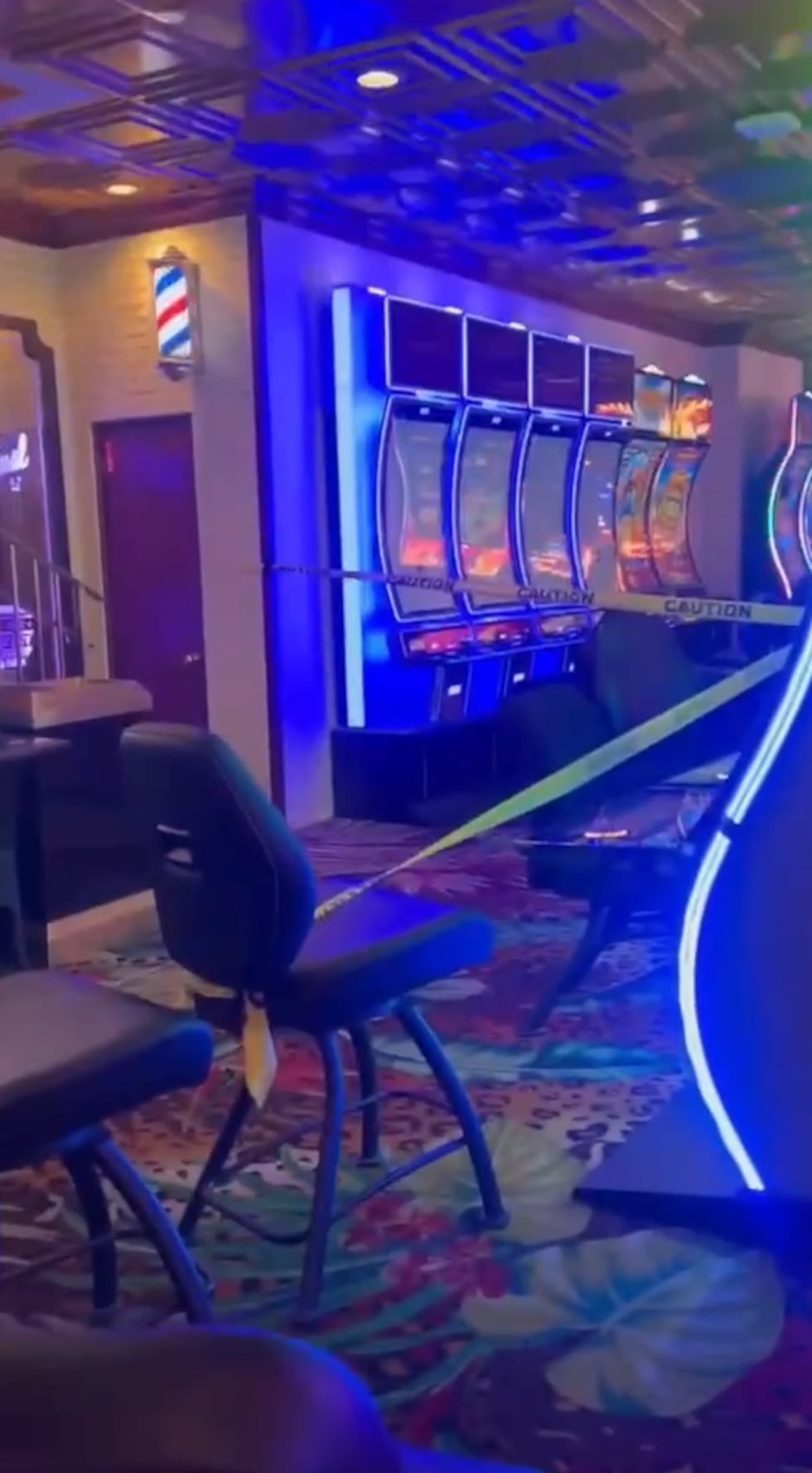 The El Cortez Hotel & Casino is repairing ceiling damage after an indoor water leak.