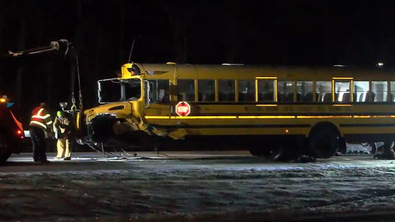 An SUV driver died after troopers say he collided head-on with a school bus over the weekend...