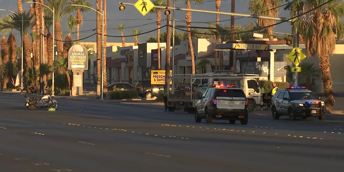 Motorcyclist injured in east Las Vegas crash Motorcyclist injured in east Las Vegas crash