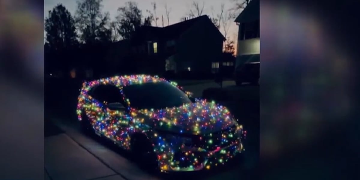 Nevada police advise against decking your car with Christmas lights after viral trend Nevada police advise against decking your car with Christmas lights after viral trend