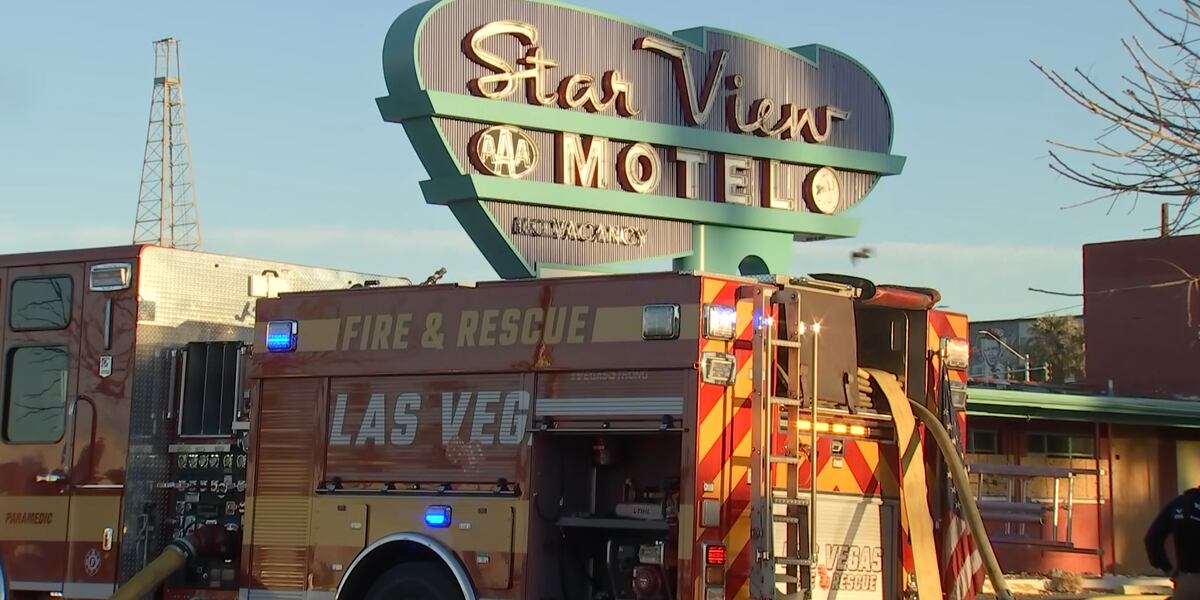 Las Vegas firefighters respond to downtown motel fire Las Vegas firefighters respond to downtown motel fire