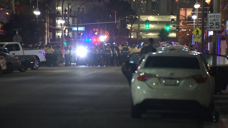 Monsoon rain leads to flooding in some areas of the Las Vegas Valley