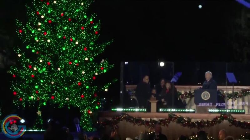 President Biden lights 2024 National Christmas Tree in Washington