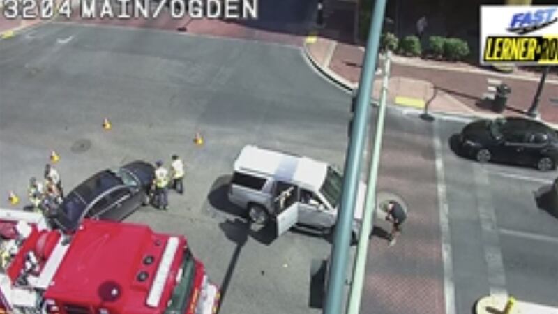 Two-vehicle crash reported near Las Vegas Strip