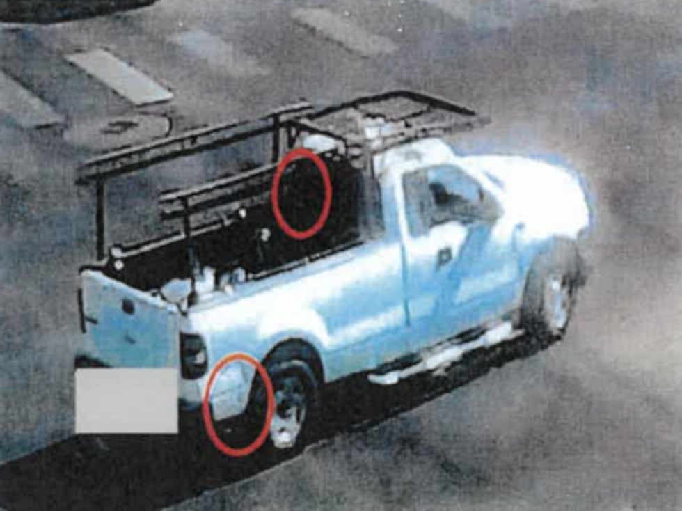 Police shared photos of Guadalupe Camarillo Guarneros' truck in an arrest report.
