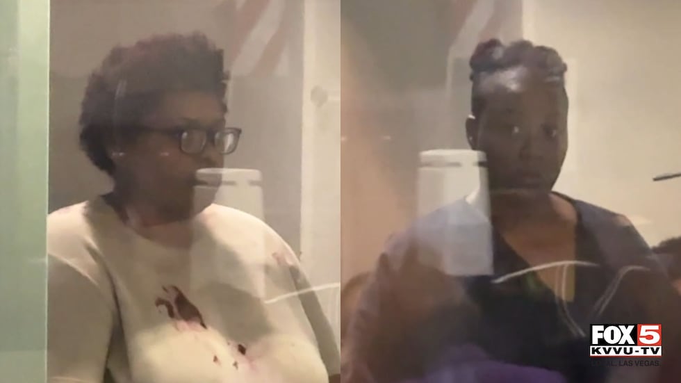 Raqiya Smith (left) and Amena Blue (right) make their initial appearance in Las Vegas Justice...