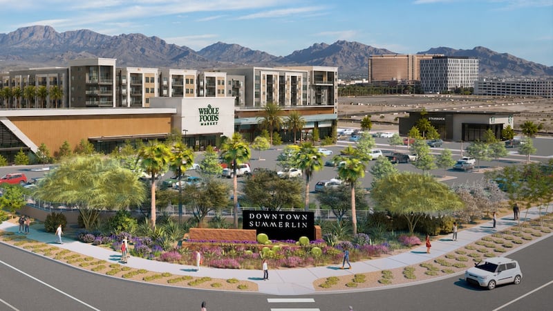 Rendering for new Downtown Summerlin sign