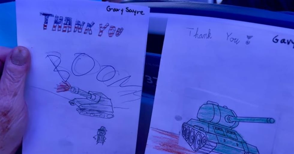 On the way back home, Southern Nevada veterans were given mail after this year's honor flight...