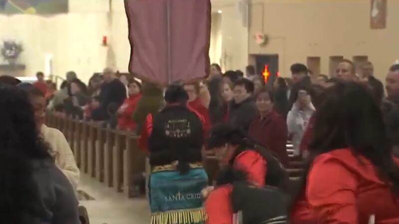Catholics in the Las Vegas Valley gathered at St. Anne Catholic Church Thursday to celebrate...