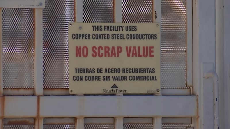 Las Vegas Metro police confirmed three people are arrested in connection to copper wire theft...