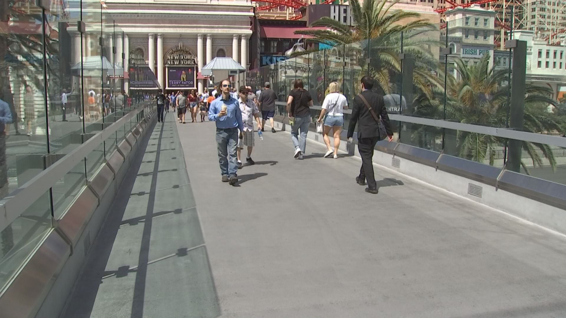 Turning pedestrian bridges into crosswalks to improve safety on Las Vegas Strip tabled indefinitely