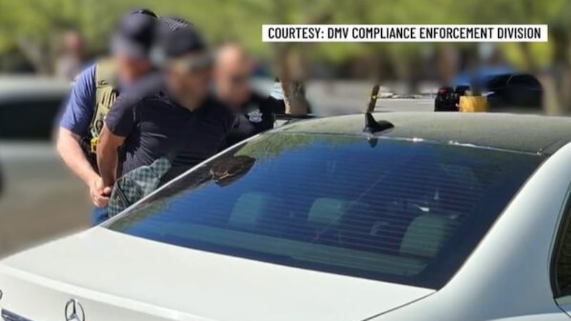 Nevada DMVâs Compliance Enforcement Division arrested an accused counterfeiter who was...