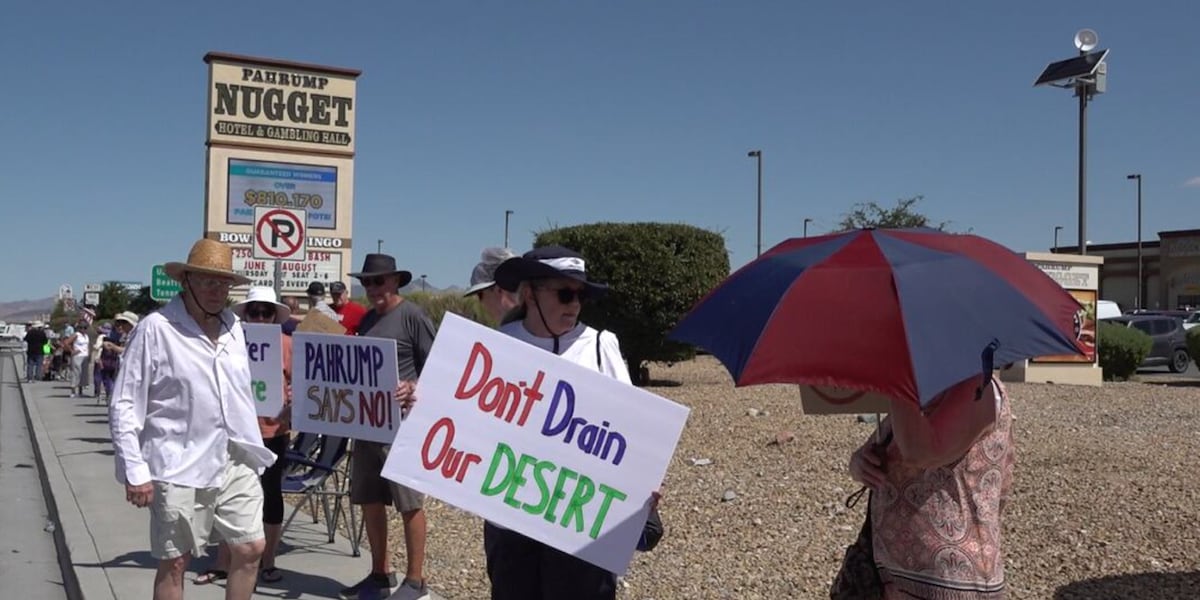 Residents in Pahrump rally against A.I data centers being built in their community
