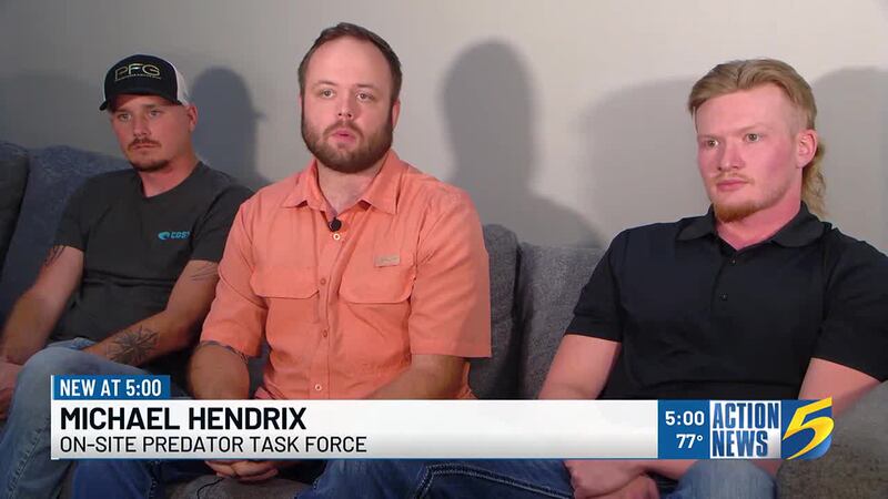 Self-proclaimed “predator hunters” found themselves behind bars Thursday night after a “sting...