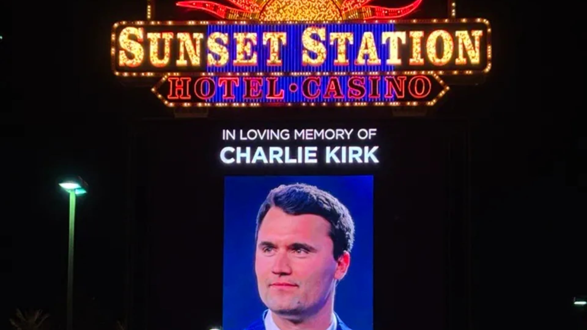 Las Vegas Valley casinos honor Charlie Kirk following tragic deadly shooting