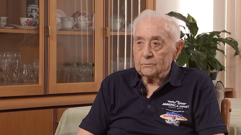 A Korean War veteran from Laughlin took cover on his ship from U.S. atomic bomb testing while...