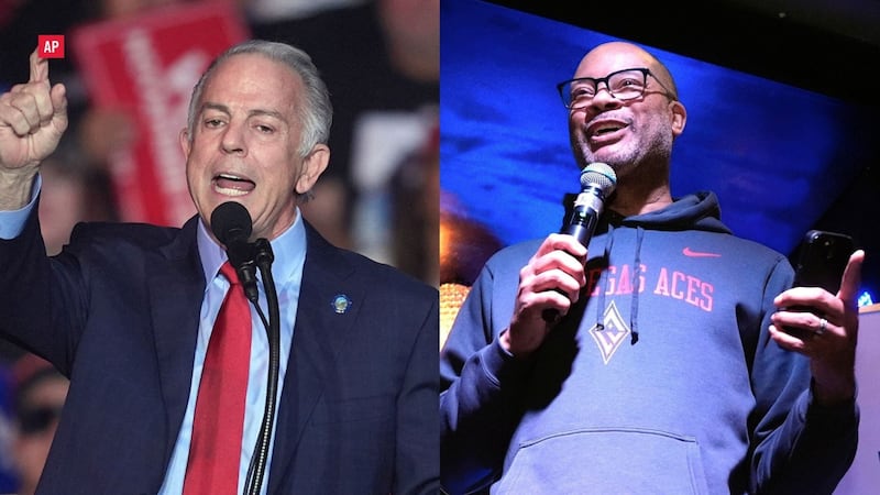 Gov. Joe Lombardo and Attorney General Aaron Ford kick off early voting in Las Vegas, casting...