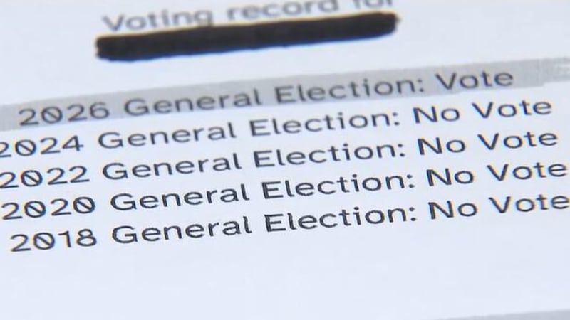 Millions of Nevadans are receiving 'Voting Report Cards' grading their ballot history,...