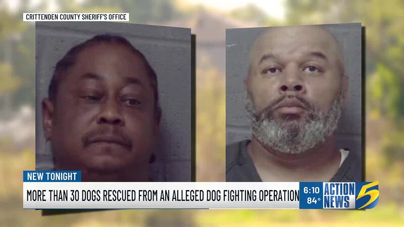 Two men are accused of running a dogfight ring, and one of their dogs allegedly bit the West...