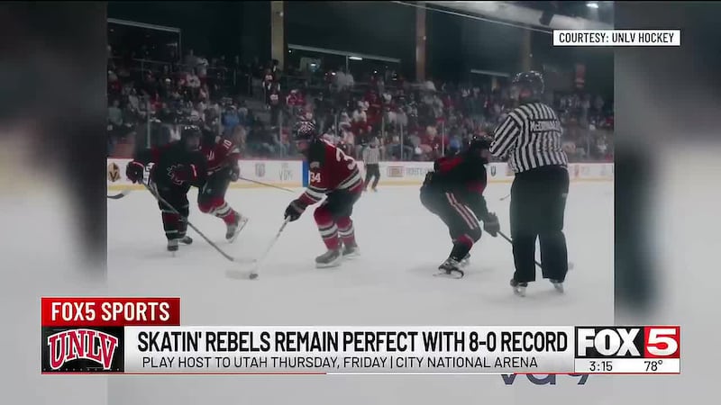 UNLV hockey remains undefeated at 8-0. The Skatin' Rebels return to Las Vegas to host Utah at...