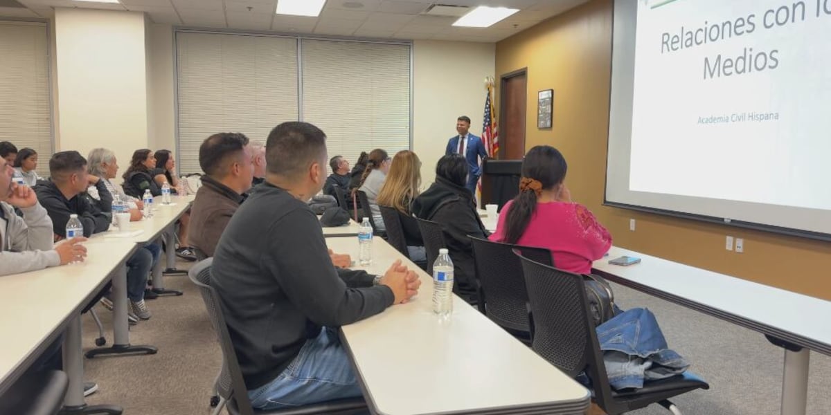 Las Vegas Metro Police Hispanic Citizens’ Academy teaches media relations